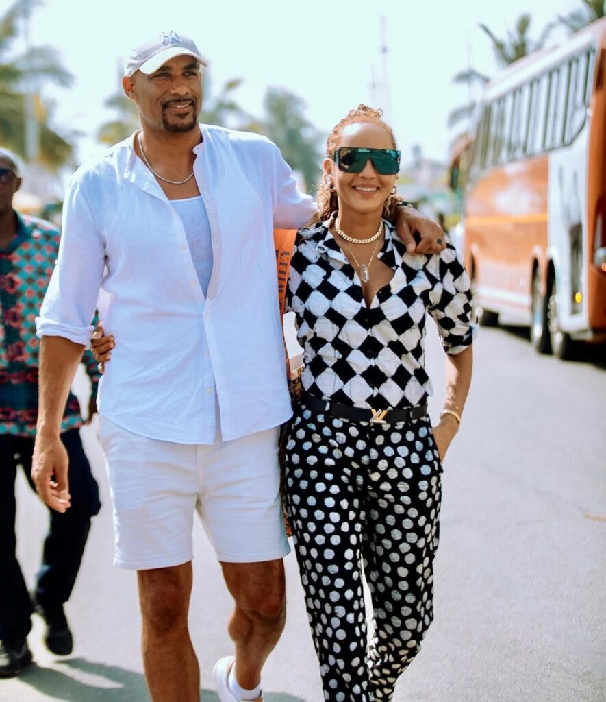 Boris Kodjoe and Nicole Ari Parker at a Full Circle Africa event in Ghana